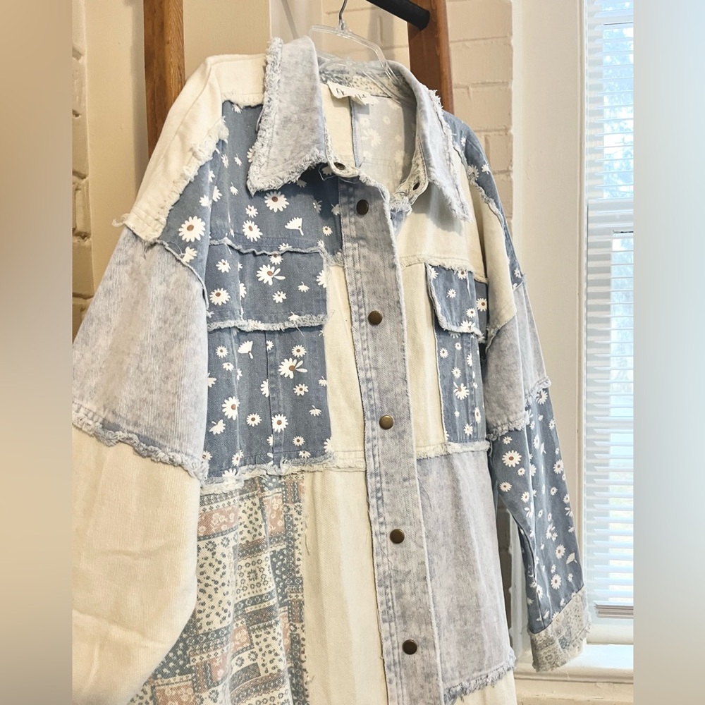 Oli & Hali Denim Patchwork Jacket - image 6